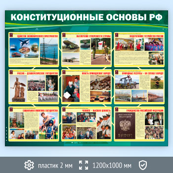 Стенд «Конституционные основы Российской Федерации» (VU-01-ECONOMY)