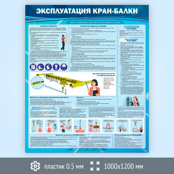 Стенд «Эксплуатация кран-балки» (TM-45-SUPERSLIM)